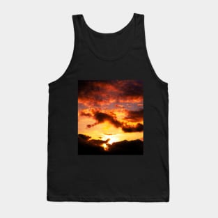 Gold Sunset And Dark Mist Tank Top